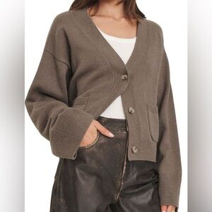 Reformation Hayes Organic Cotton & Recycled Cashmere Cardigan